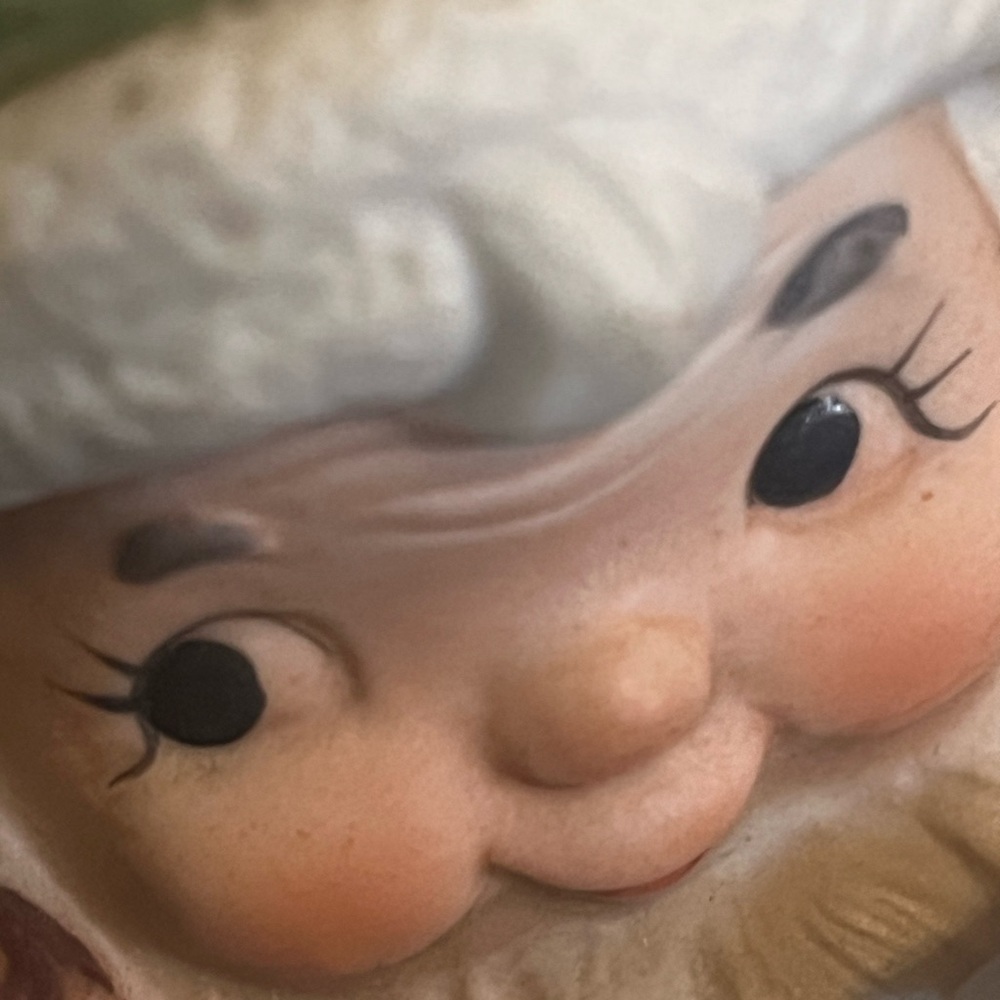 Vintage Homco Christmas Elf Elves Figurines Gnomes Ceramic Set Of 2 #5406 - Picture 10 of 12